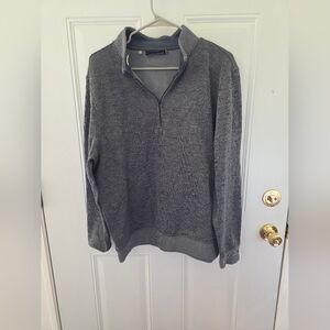 Men's Gray Under Armour Half-Zip Sweater Size Large